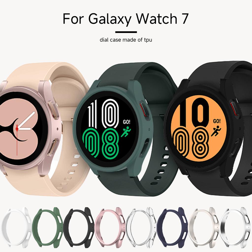 Чехол для корпуса Samsung Galaxy Watch7 40 мм 44 мм Матовое покрытие Защитный полый бампер-оболочка для Galaxy Watch 7 Аксессуары для умных часов