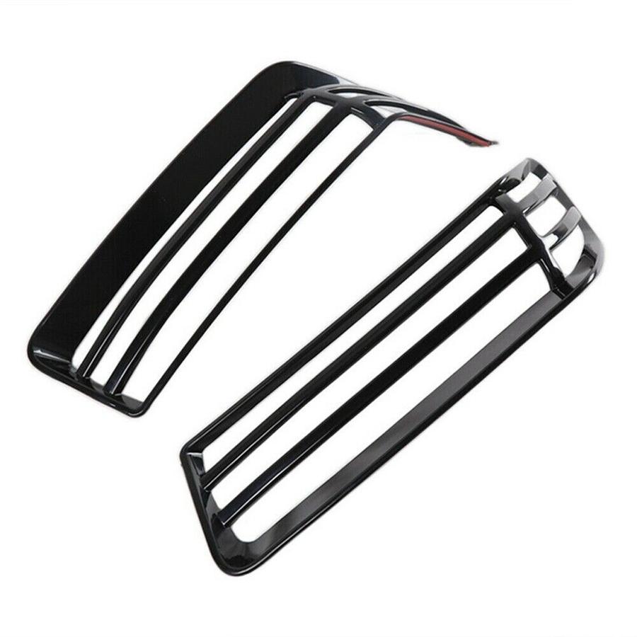 2 шт. Накладки на решетку подсветки передней колесной арки черного цвета для Jeep Wrangler JL JT 18-22