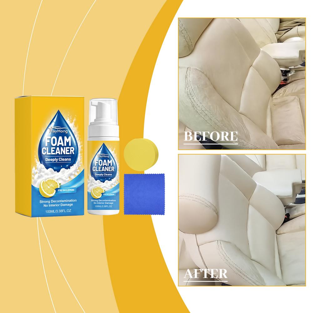 4-In-1 Multi-Enzyme Foam Cleaner All-Purpose Deep Cleaning Spray For Car Interior Kitchen Grease Bathroom Tiles Sofa Upholstery