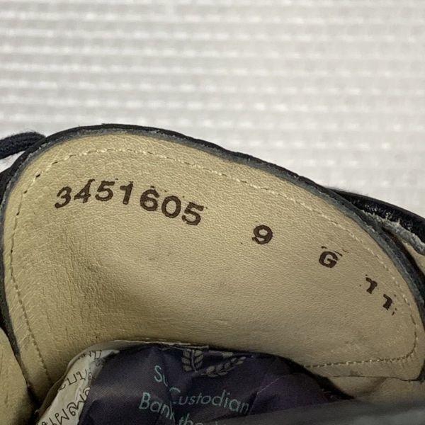 90s Vintage Germany Made MANZ Size 9 27.5cm Business Shoes Cap Toe Straight Black(USED)