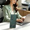 VIETAO Anti-Fingerprint Full Cover Magnetic Phone Case for Galaxy Z Fold 8 7/6/5 with 360° Rotatable Holder, Built-In Glass Film