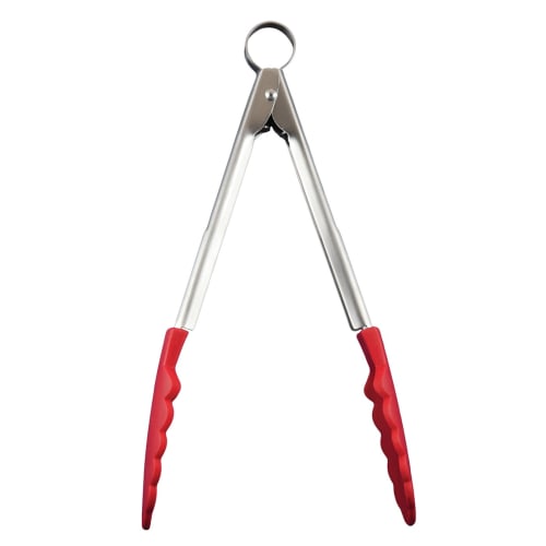 Cuisipro Silicone Locking Tongs, Small (Red), 74mm, 708605