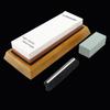 Premium Japanese Whetstone Knife Sharpening Stone 2 Side Grit 1000 6000 Waterstone With NonSlip Bamboo Base & Angle Guide