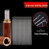 Big Eye C Needle for Hand Sewing - Household Steel Needle for Clothes and Embroidery, with Needle Tube