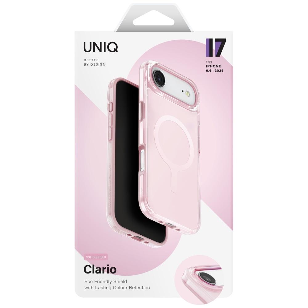 UNIQ Clario Case for iPhone Air Magclick Charging Pink