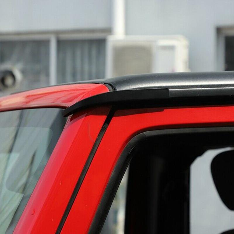 ABS Car Hardtop Rain Gutter Diverters Drip Rail Extensions Roof Water Guard Diversion Channel Guard For Jeep Wrangler JK 07-17
