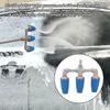 Triple Turbo Nozzle 1/4 Inch Quick Plug 4000PSI Rotating Pressure Washer Nozzle for Garden Car Road Cleaning