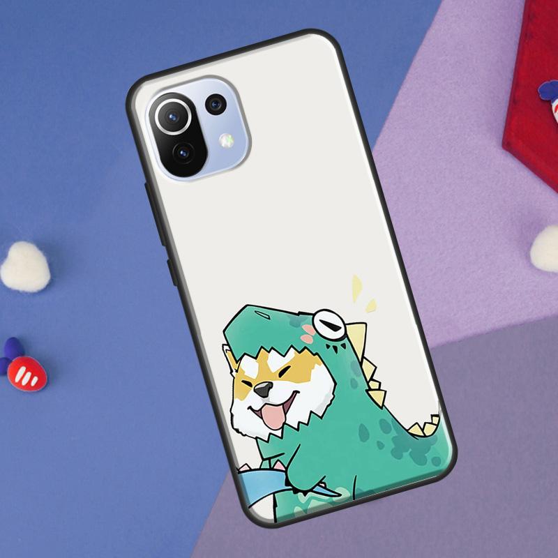 Парный Милый Чехол с Динозавром для Xiaomi 14 Ultra 13 11T 12T 13T 14T Pro POCO X7 X6 Pro X3 X5 F3 F5 M6 F6 Pro