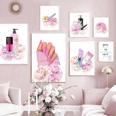 Маникюрный салон, студия, галерея, постер на скандинавскую тему, Роскошные длинные ногти, настенный художественный принт, холст, картина, красота, Декор, фотографии для гостиной