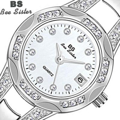 BEE SISTER BS Женские наручные часы с маленькой цепочкой Платье Золотые часы Женские часы с кристаллами и бриллиантами Нержавеющая сталь Серебряные часы Женские кварцевые часы Femme