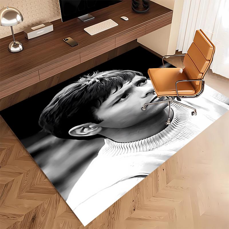 1pc singer Cliff Richard Print Area Rug - Soft, Washable Non-Slip Indoor Mat, Living Room, Home Office Decorative Rug,Office Decorative
