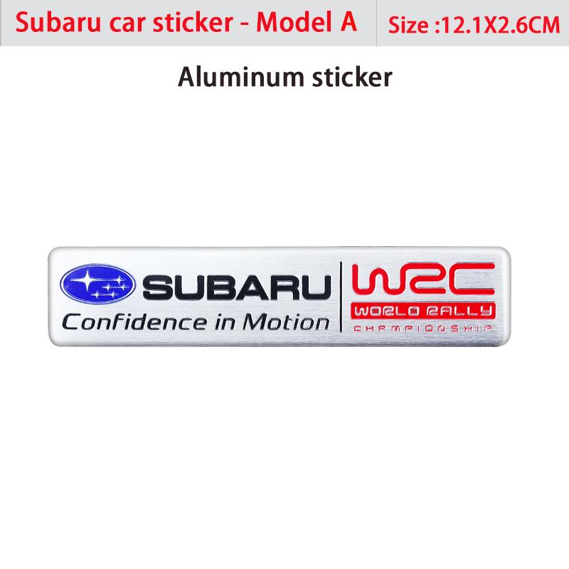 1Pcs Sport VIP Car Emblem Badge Sticker For Subaru STI Forester Impreza Legacy Outback XV BRZ WRX Tribeca Y15