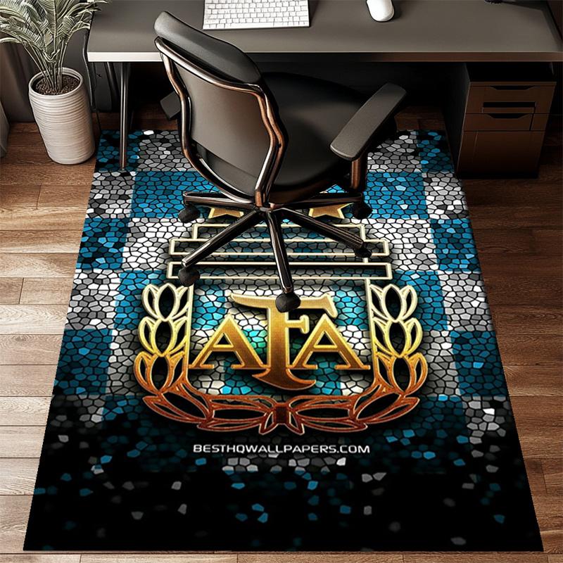 Argentina Football club Printed Office Carpet Chair Cushion  Entryway Rug, Rugs for Living Room, Bedroom Christmas gifts