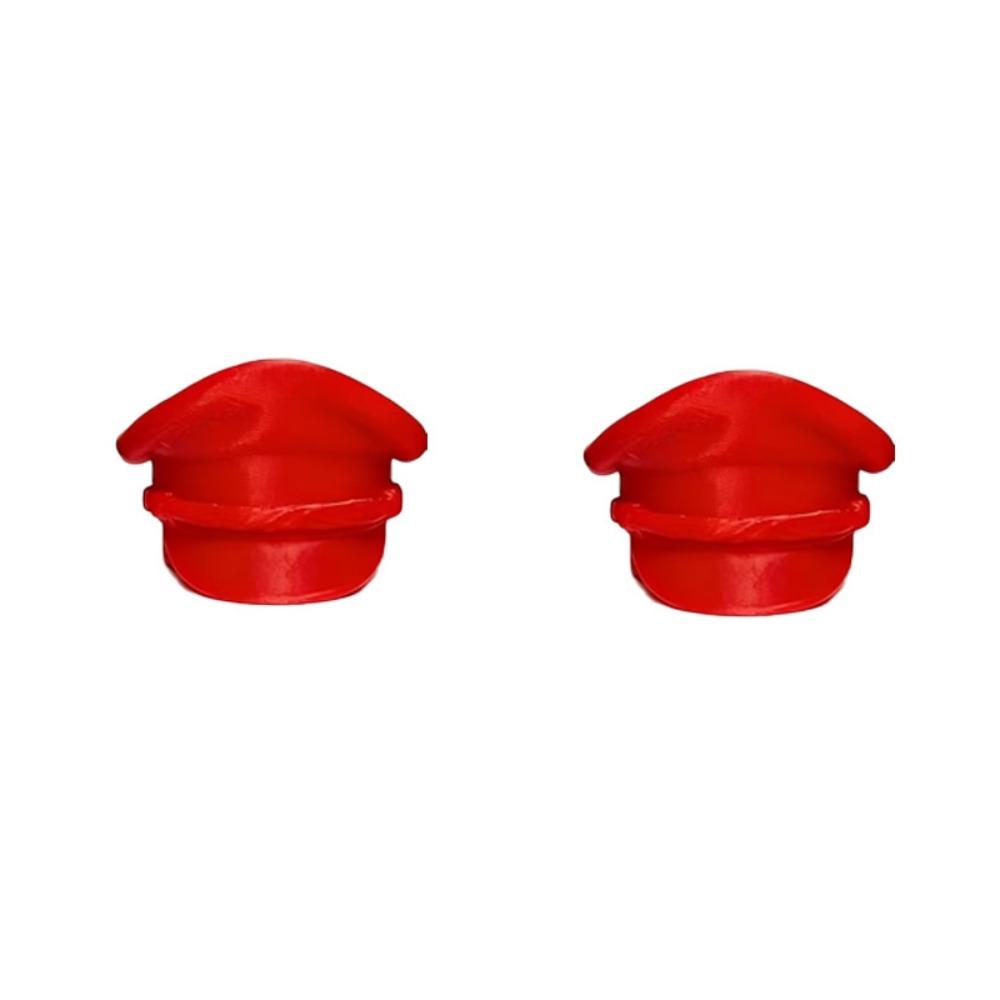 2PCS Creative Hat-shaped Bottle Cap Plastic Sunshade Cap Ornaments Cute Beer Bottle Cap Drink