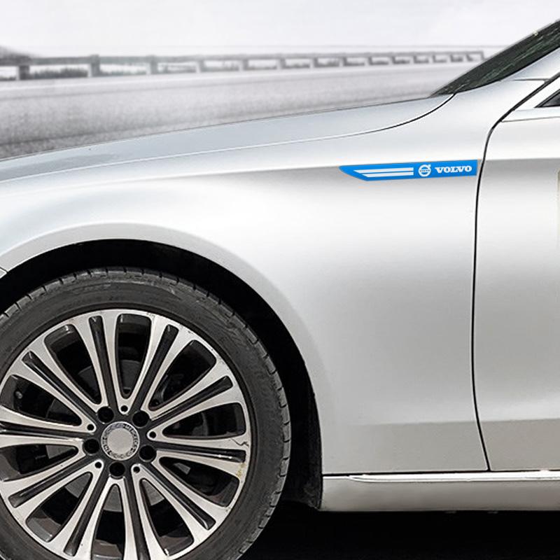 Для Volvo 2 шт. Нержавеющая сталь Боковой значок-эмблема крыла Крыло Для Volvo XC60 XC40 XC90 V40 V90 V60 S80 S60 S90 C40 V70 XC70 Аксессуар