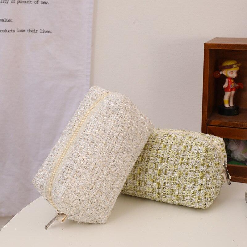 Модная полосатая сумка для хранения косметики, портативный дорожный органайзер, косметичка для туалетных принадлежностей, милая косметичка, клатч