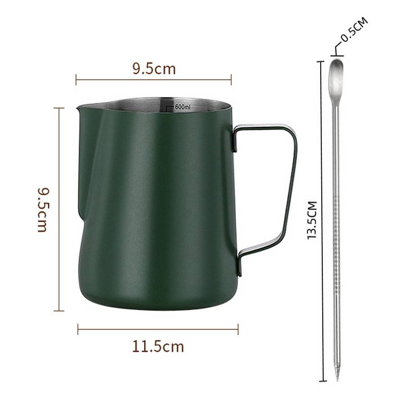 350/600ml Coffee Milk Frothing Pitcher Stainless Steel Jug Latte Art Milk Frother Pitcher Espresso Steaming Coffee Accessories
