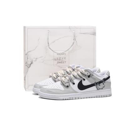 Кроссовки для скейтбординга Nike Dunk Leather Coverage, нескользящие, ударопрочные, устойчивые к истиранию, низкие, мужские, серые DV0831-101(Команда-SBOX)