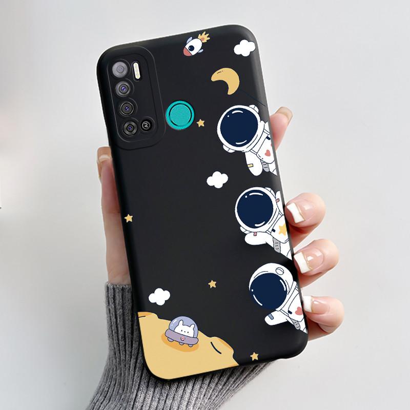 Для Tecno Pouvoir 4 Pro LC8 Чехол Эстетичный Милый Кот Ударопрочный Силиконовый Мягкий ТПУ Чехол Для Tecno Pouvoir 4 Чехол LC7 Оболочка Funda