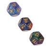 9PCS Polyhedral Dice Set Waterproof Plastic Lightweight Portable Table Gaming Dices for Travel
