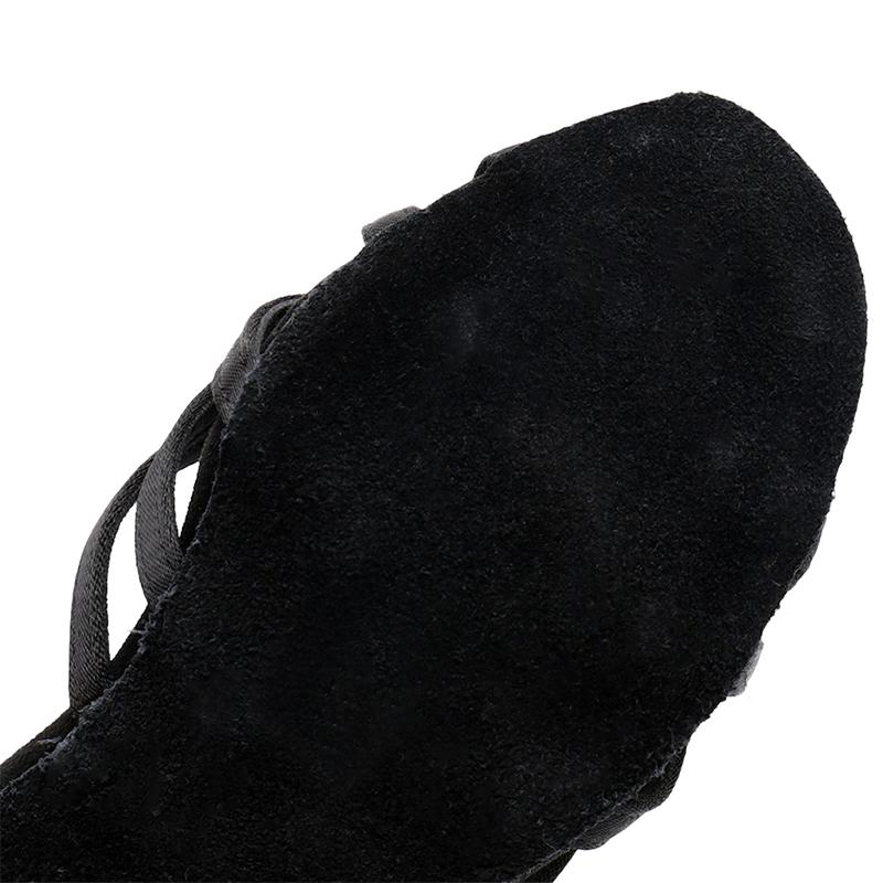 Professional Women Latin Dance Shoes Salsa Ballroom Dancing Shoes Indoor Middle Heel 7cm