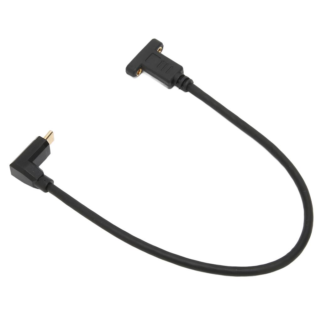 Удлинительный кабель Type-C папа-мама USB 3.1, стабильный, быстрый, адаптер Type-C папа-мама с отверстием для винта для крепления на панели