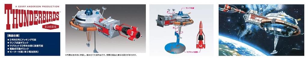 Aoshima Bunka Kyozaisha Thunderbird Thunderbird 5 3 Электрическая модель Пластиковая модель № 5 Нет. & Нет. Немасштаб