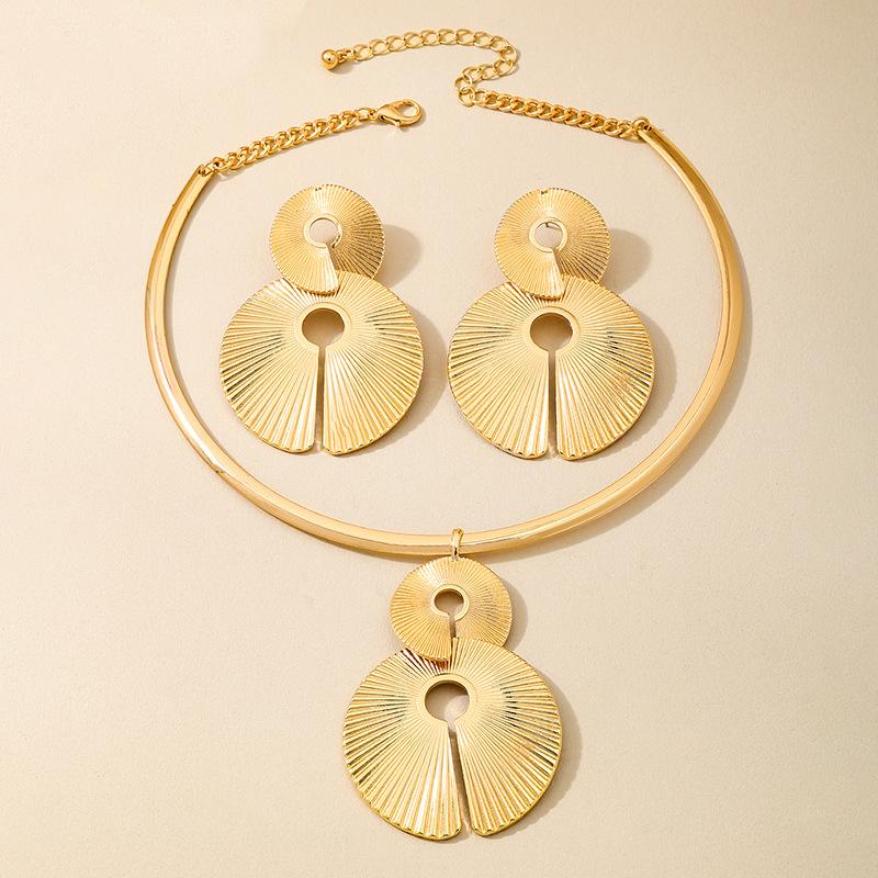 Модный комплект ювелирных изделий ожерелье серьги для женщин дамы