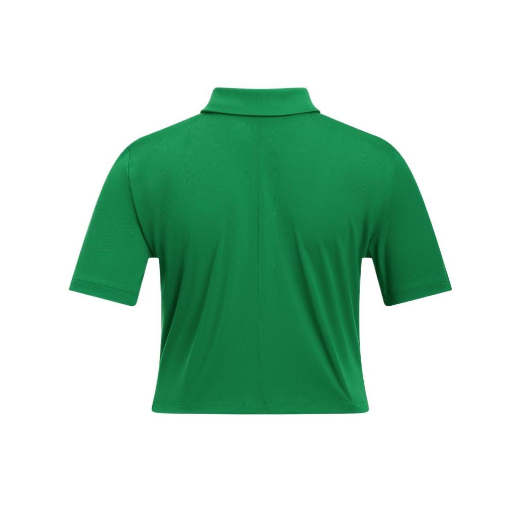 Under Armour Стильная Минималистичная Красивая Модная Футболка-поло с Коротким Рукавом Женские топы Зеленый 1389586-305