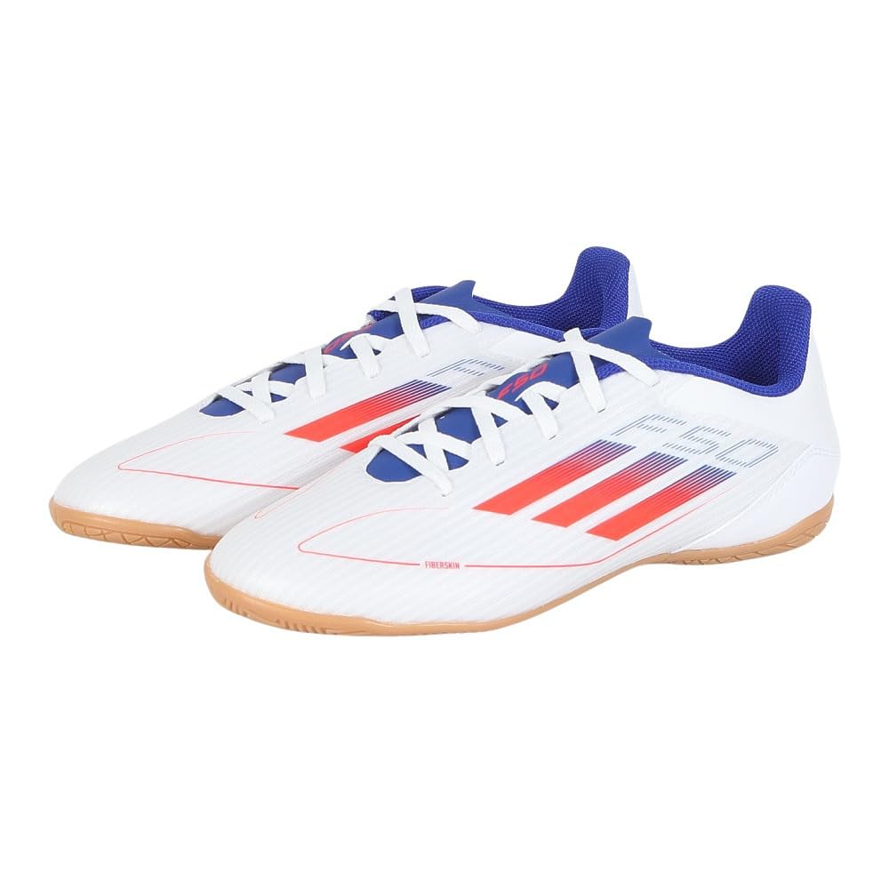 Adidas Futsal Shoes F50 Club IN Unisex Adult NIR10 Footwear Blue Size cm White/Solar Red/Lucid (JH7242) 25.0