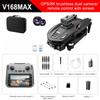 2025 New V168 MAX GPS Professional Drone 8K ESC HD Dual Camera WIFI FPV Obstacle Avoidance Large Screen Folding Brushless RC Quadcopter Toy Gift