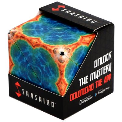 Запатентованный кубик-фиджет SHASHIBO Shapeshift Box с 36 редкоземельными магнитами, трансформирующийся в более чем 70 фигур - отмеченный наградами, - (земной шар)