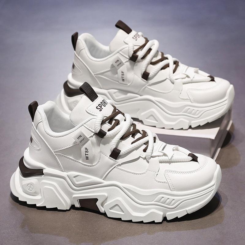 Весенняя мужская обувь Новая дышащая обувь Мужская модная универсальная Спортивная обувь с увеличением внутренней высоты Повседневная обувь для папы Мужская