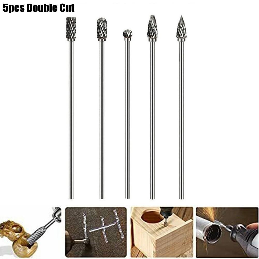 Rotary Burrs Tungsten Solid Carbide 1/8\" Shank Dia