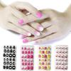 Children Press On Candy Color Self Adhesive Fake Nails False Nails Nail Art Manicure Tips