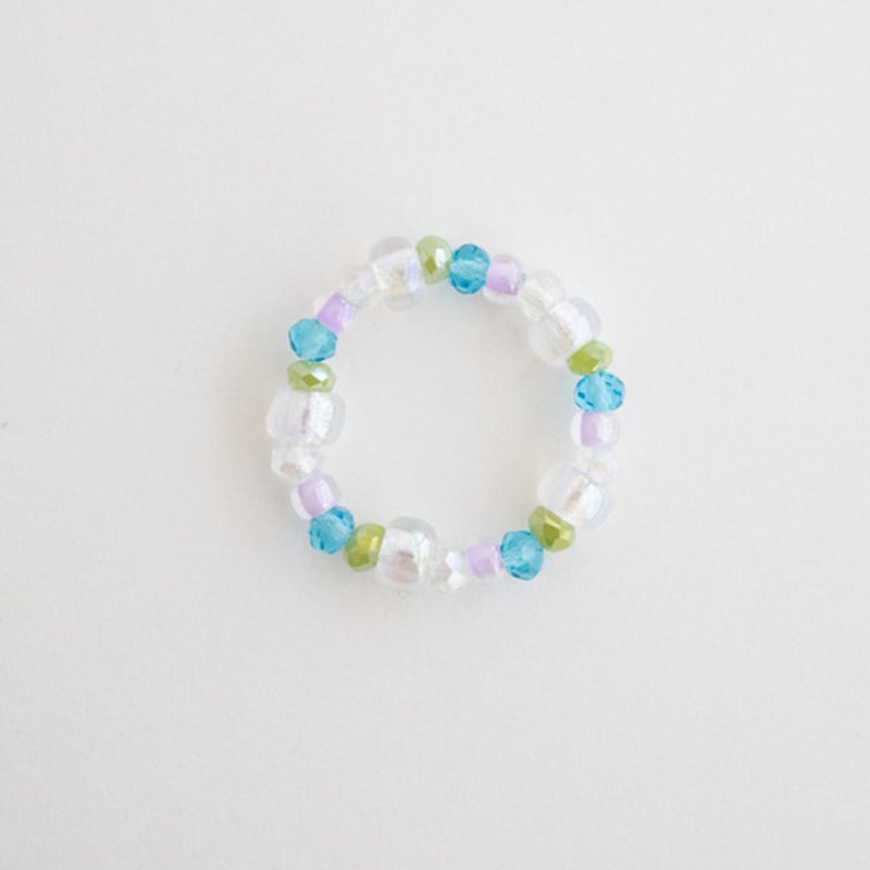 MERRYMOTIVE Summer grass bead ring