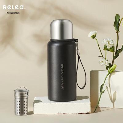 RELEA Термос-бутылка с ситечком для заваривания чая из нержавеющей стали 316