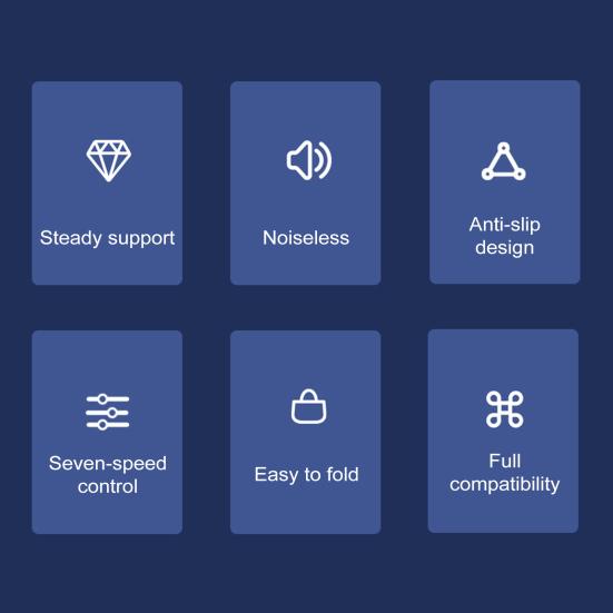 Ноутбук Радиатор Компьютер Кронштейн Подставка Регулируемая Высота Треугольная Структура Высокая Устойчивость Сильный Поток Воздуха