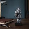 Talos Набор из 3 абстрактных молчаливых статуэток-фигур, Минималистичный арт-декор для стола с позами «Палец к губам», «Закрытые глаза» и «Подбородок на руке», Статуэтки из смолы для гостиной