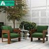 Luxury Teak Outdoor Sofa - Waterproof & Sun-Protected for Patio, Balcony, or Garden