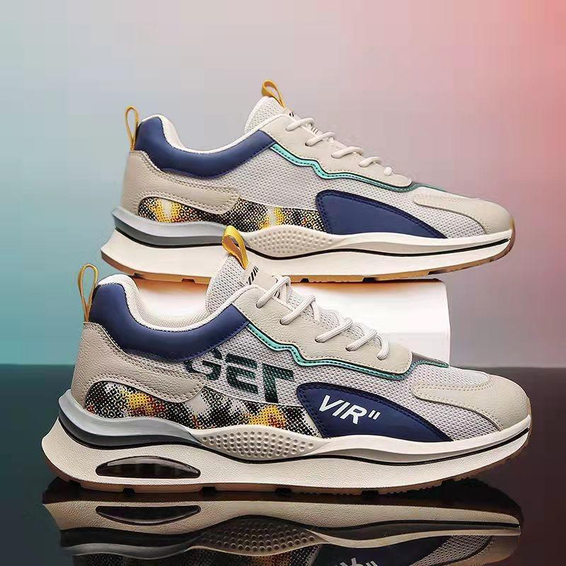 Forrest Gump men's shoes 2025 spring new versatile casual mesh sports shoes men's breathable running heightening dad shoes