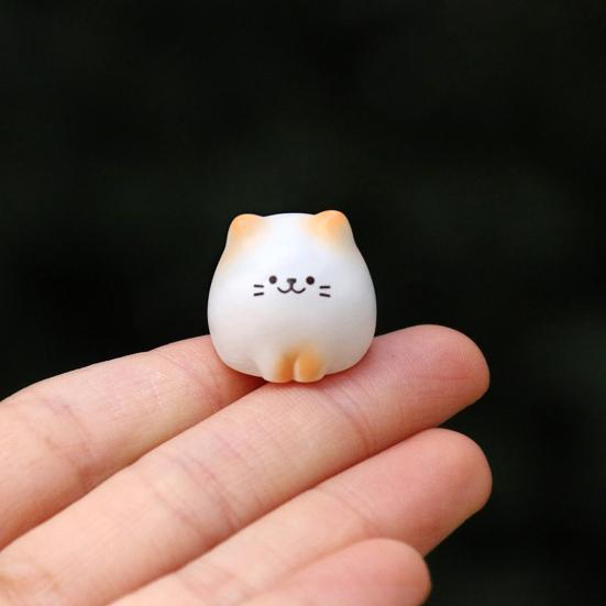 Миниатюрная фигурка кошки из смолы Yousheng, милые модели животных-кошек, миниатюрные украшения для топпера торта, микро-ландшафта, кукольного домика, сада, дома, стола