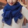 Women Native Style Windproof Scarf Shawls Wraps Solid Color Cotton Warm Scarves Winter Spring Gift