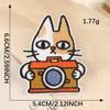 Вышитый значок с изображением мультяшного кота: Декоративная тканевая нашивка и наклейка