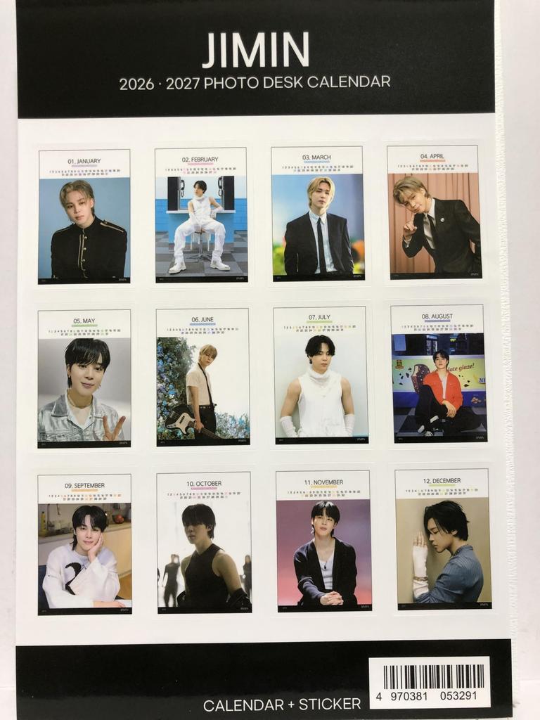 Мерч Чимина 2026-2027 2-летний настольный календарь (Jimin)