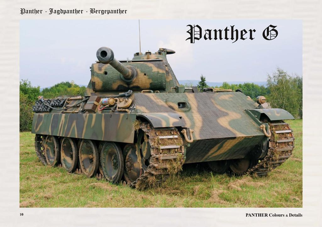 Tankograd Panther G Panter Цвет Детали Фото Коллекция Модель Материал Книга Тип/Jagdpanther/Berge PANTHER_C&D