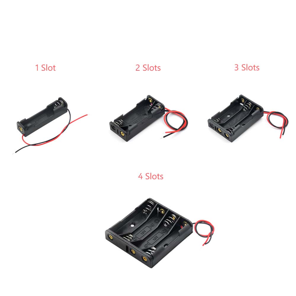 Bank Cases for AAA Battery Batteries Container Battery Storage Boxes Battery Holder Battery Box