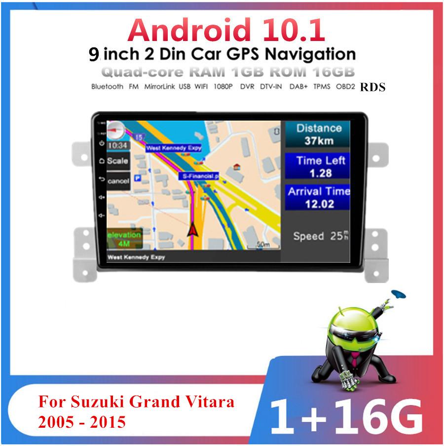 9'' Android 10.1 Стереомагнитола GPS-навигация WiFi для Suzuki Grand Vitara 05-15