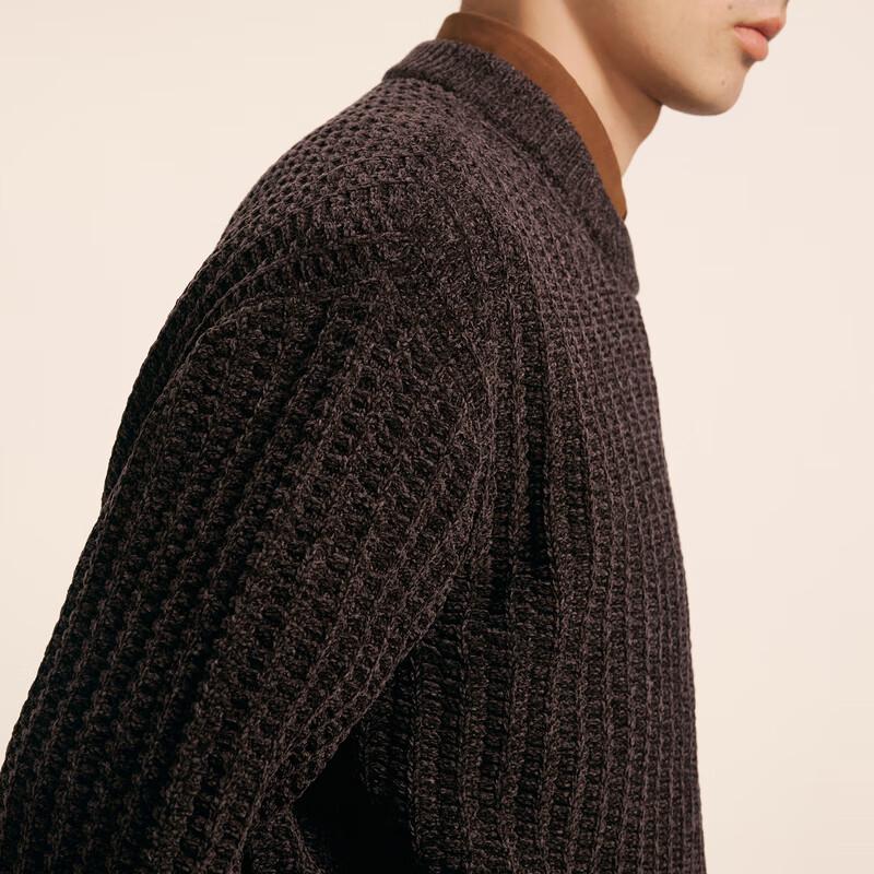 CROQUIS Мужской осенний свитер свободного кроя с круглым вырезом 2024