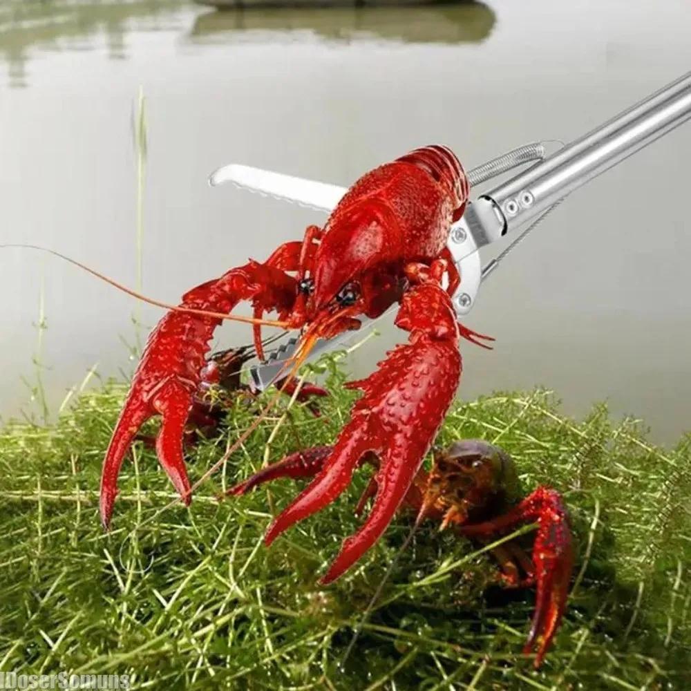 Щипцы для ловли змей из нержавеющей стали, два типа головок, складной инструмент для ловли рептилий, крючок для ловли змей, инструмент для ловли змей на открытом воздухе